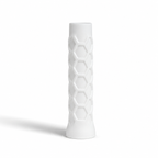 Grip de padel blanc Adhérence Max LBS, texture alvéolée antidérapante