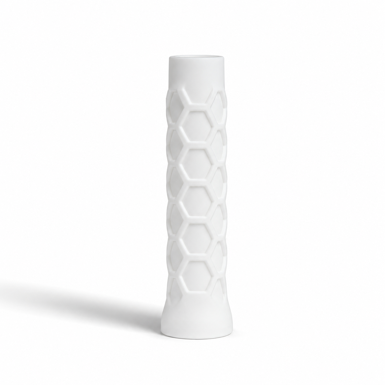 Grip de padel blanc Adhérence Max LBS, texture alvéolée antidérapante