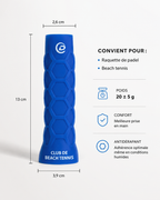 Caractéristiques du grip padel LBS bleu : 20 g, confort et antidérapant