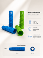 Dimensions du grip padel Adhérence Max LBS : 13 cm de long, 2,6 cm de diamètre