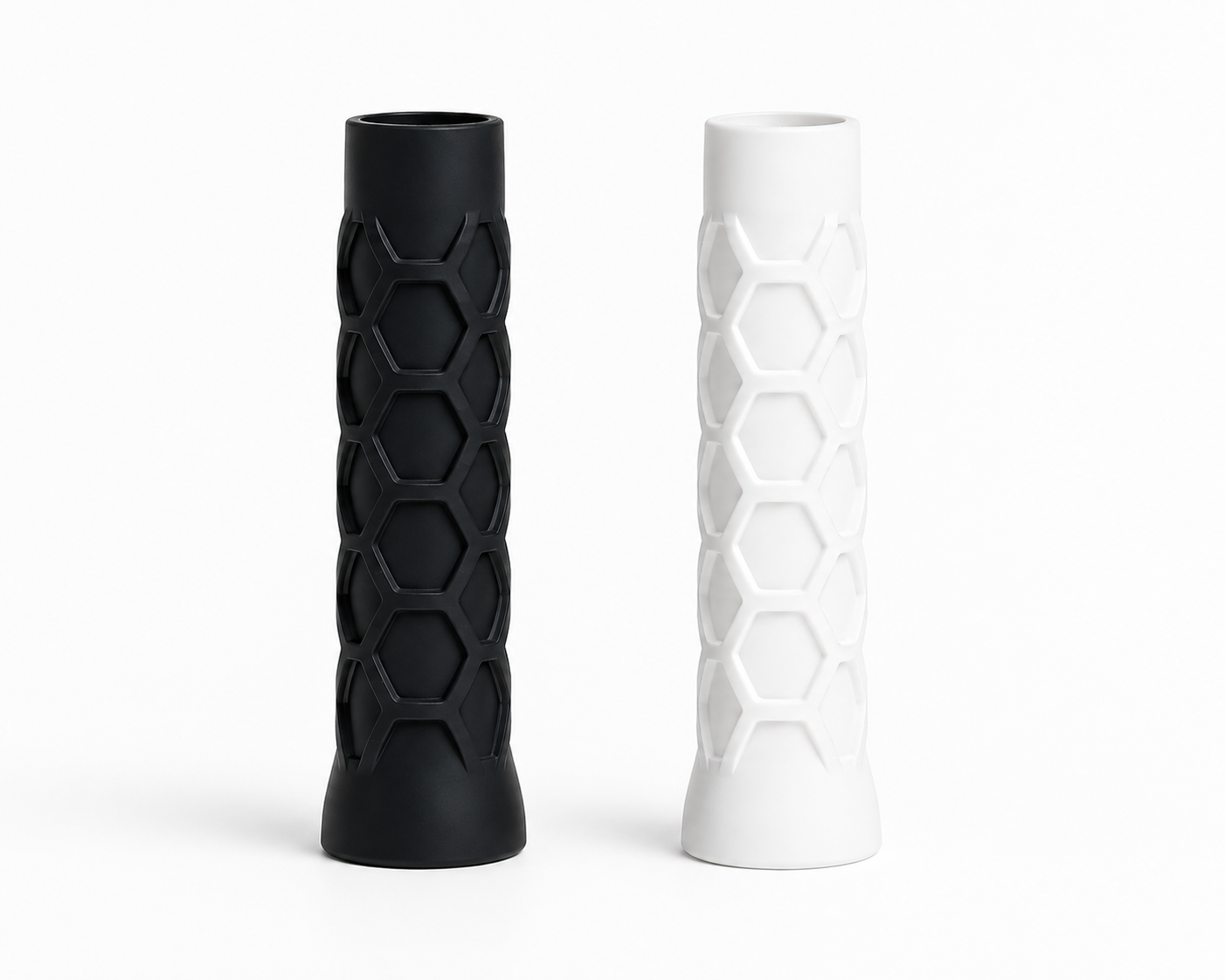 Lot de 2 grips de padel noir et blanc Adhérence Max LBS