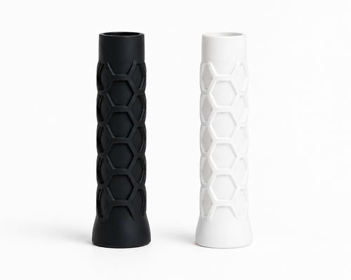 Lot de 2 grips de padel noir et blanc Adhérence Max LBS