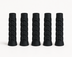 Lot de 5 grips de padel noirs Adhérence Max LBS