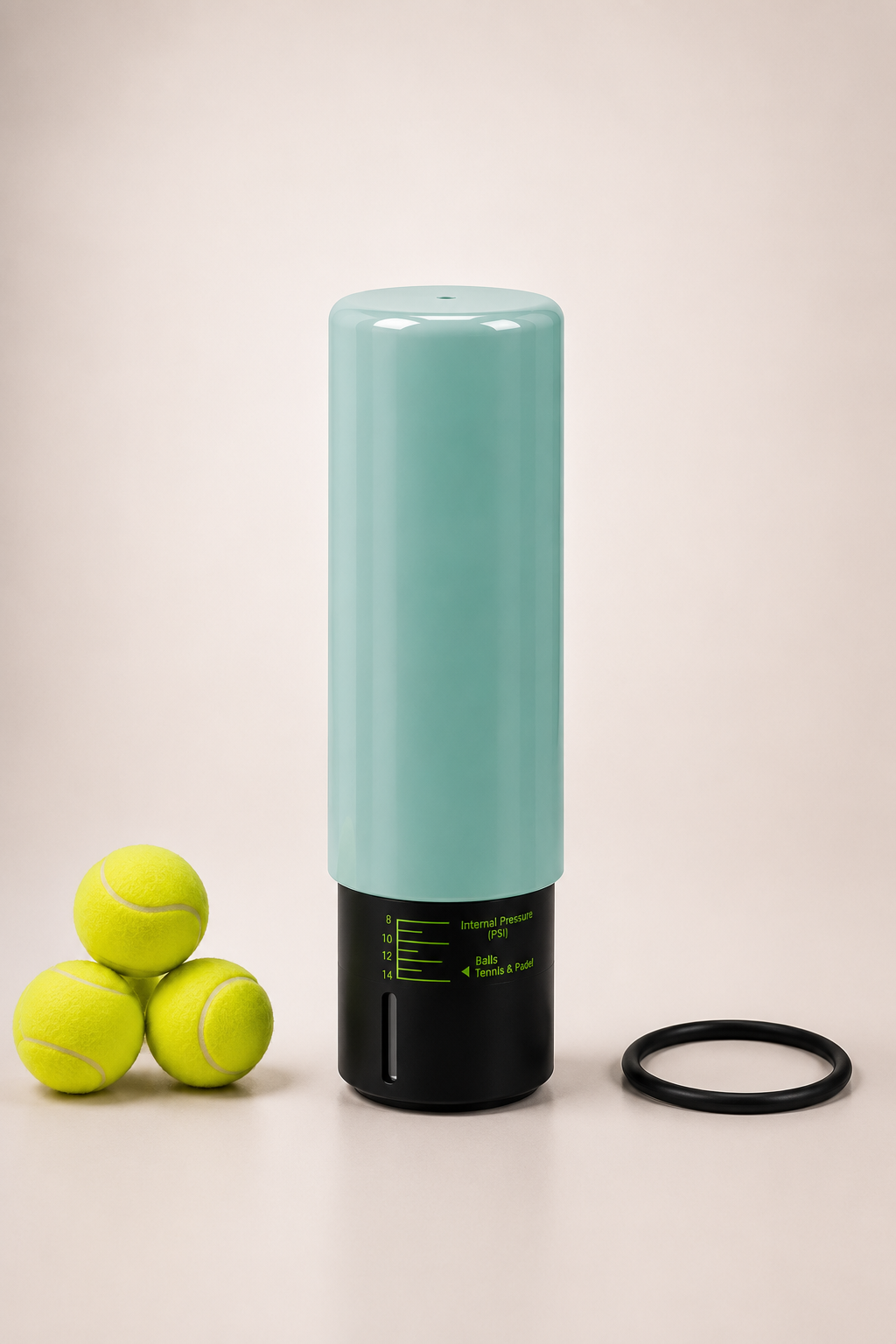 Pressurisateur de balles padel LBS bleu ciel avec balles de padel