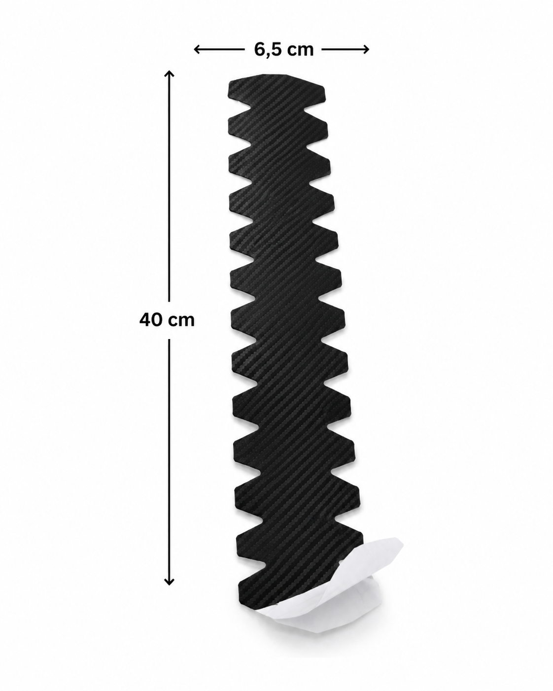 Dimensions de la bande de protection raquette de padel LBS : 40 cm sur 6,5 cm